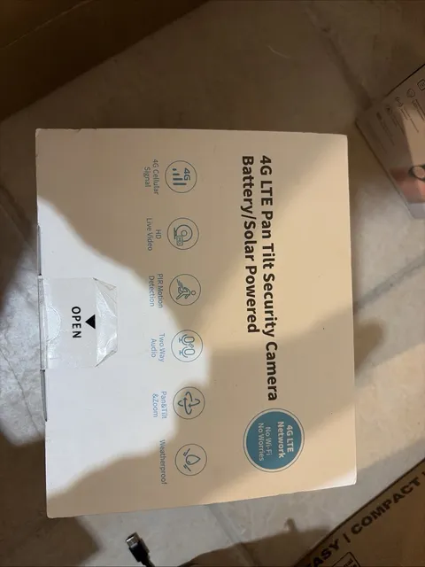 4G LTE Pan Tilt Waterproof Security Camera Battery/Solar Powered Sealed In Box