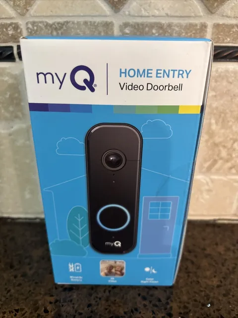 myQ Video Doorbell 2K Camera, Batt or Wired, Color Night Vision, Live View