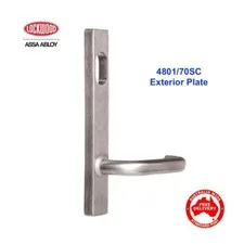 Lockwood 4801/70SC Exterior Plate-Square End Door Furniture-FREE POST
