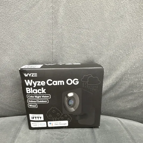 Wyze Cam OG Black 1080p Wired Wi-Fi Indoor/Outdoor Color Night Vision Cam