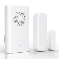 Wireless Door Sensor Chime, Open Alarm When Entry white 