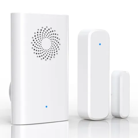 Wireless Door Sensor Chime, Open Alarm When Entry white 