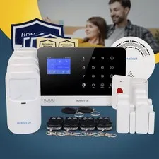 HOMSECUR Wireless WIFI 4G LCD Home Alarm System with 4 Pet-Immune PIR