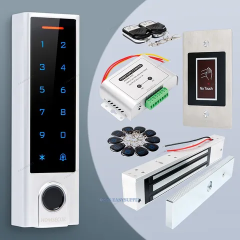 HOMSECUR Weatherproof IP66 APP WIFI Fingerprint PIN Access Control Touch Keypad