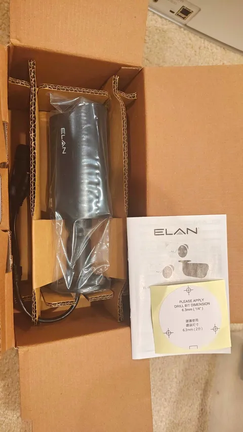 ELAN EL-IP-OBA4-BK 4MP IP Bullet Camera Outdoor IR Night Vision Autofocus