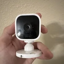 Blink Mini 1080p Wi‑Fi IP Security Camera Indoor White Mic Alexa USB