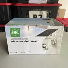 📷 Soliom S600 4G LTE Outdoor Solar Powered Wireless Security Camera White