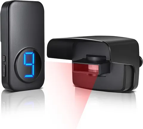 Wireless Driveway Alarm with 600FT Range,Motion Sensor Alarms with 58 Chimes, Ea