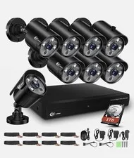 XVIM 8CH 1080P Home Security Camera System With 1TB HDD H264