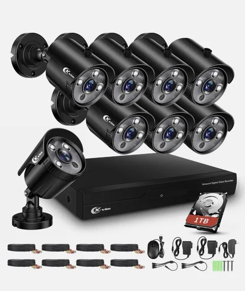 XVIM 8CH 1080P Home Security Camera System With 1TB HDD H264