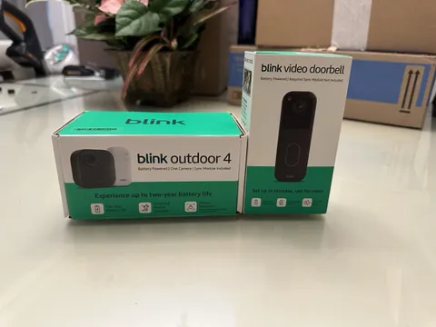 Blink Video Doorbell With Blink Outdoor 4 W Sync Module Bundle