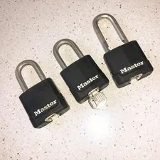 Master Lock M115XTRILF Value Pack Set of 3 Padlocks with one key that fits all!
