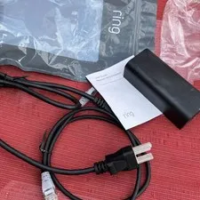 Ring Single Port Power over Ethernet PoE Adapter With Cables - Black@3