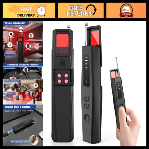 Wireless RF Signal Scanner & Hidden Camera Detector - Portable Anti-Spy Finder f