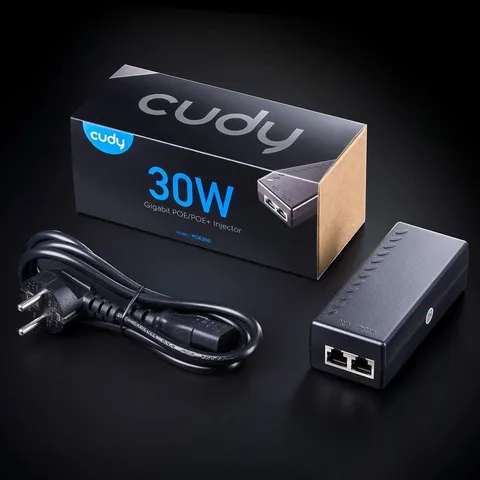 Cudy, POE200 30W Gigabit PoE+, PoE Injector, 48V-54V/30W Output, 10/100/1000Mb