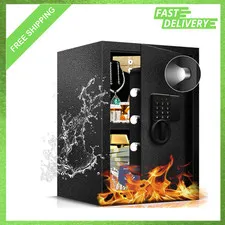 2.8 Cu Ft Safe Box for Home and Office Steel Digital Lock Jewelry Document
