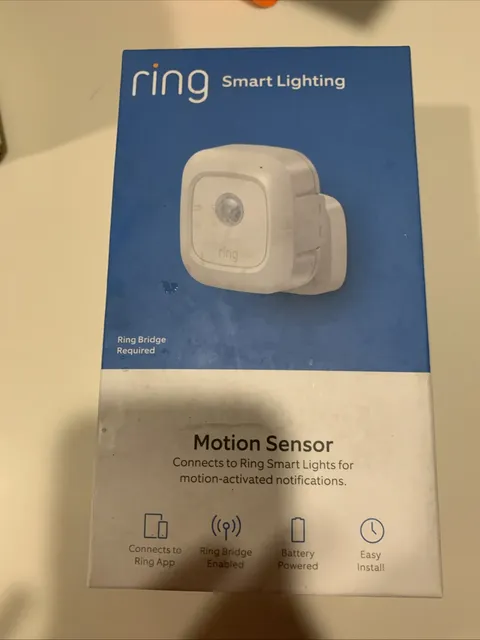Ring Smart Lighting Motion Sensor White Ring Bridge Required