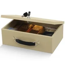 xydled Fire Resistant Safe Fire Safe Box with Key Lock for Home Office Security
