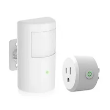 Motion Switch with Outlet, Wireless Motion Activated Light Control, Motion Ac...