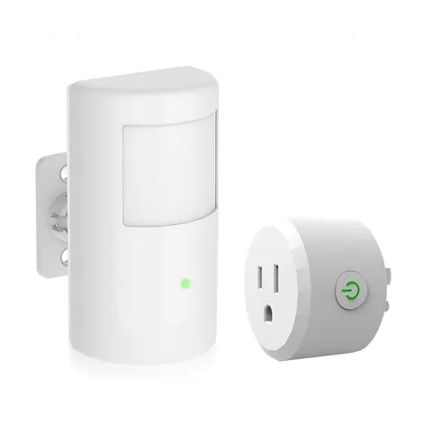 Motion Switch with Outlet, Wireless Motion Activated Light Control, Motion Ac...