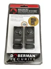 New Window Security Mini Entry Defender W/Chime SE-0129 Factory Sealed Doberman