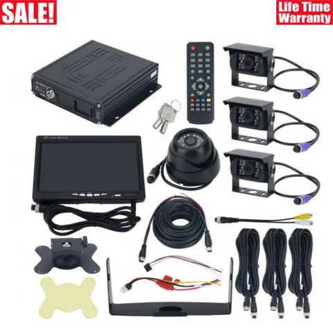 SW-0001A 4CH Truck DVR Truck Camera System Mobile DVR Supports Night Vision