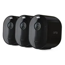 Pro 5S - Wireless Security Camera 2K HDR - | Wireless Outdoor, 3 Cameras Black