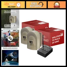 Wireless Driveway Alarm System - 1/2 Mile Range, Weatherproof Motion Sensor Aler