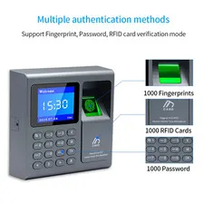Biometric Fingerprint Scanner RFID Access Control System 1000 User USB Time Reco