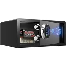 Biometric Fingerprint Lock Box with LED Light - Silent Mode
