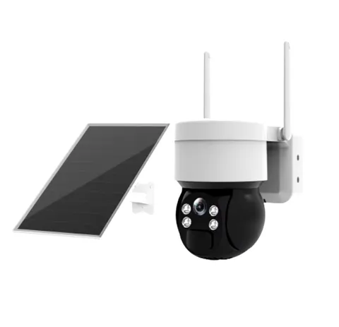 White - Solar Security Camera Wireless Outdoor WiFi Battery Surveillance Camera