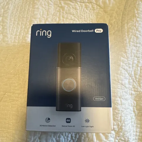Ring Wired Doorbell Pro 3rd Gen Retinal 4K  (Newest Model) BRAND NEW / SEALED