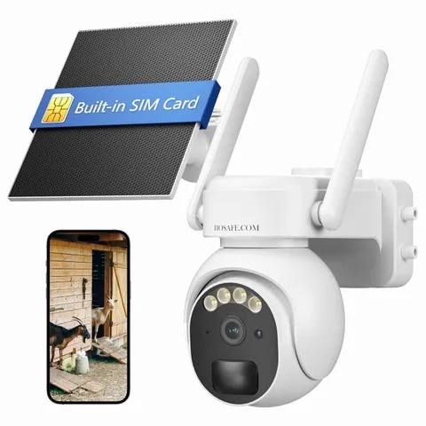 4G LTE Security Camera No Internet Needed, Free Cloud Storage, 2K HD Video