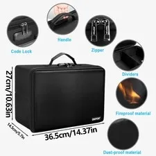 ENGPOW Fireproof Photo Box (with Lock) - Suitable for storing photos (box only)