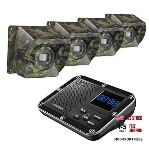 1800 Ft Wireless Outside Driveway Alarm Outdoor Motion Sensor & 1&4-Camouflage