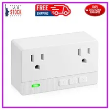 Power Failure Alarm 2 Socket 110dB Siren LED Alert for Freezer Refrigerator GFI
