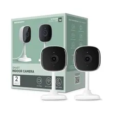 UNTESTED 6-PACK - Merkury Smart 1080P Smart Indoor Security Camera Voice Control