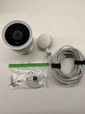 Google - Nest Cam IQ Outdoor Security Camera, NC4100 White (Cam IQ)