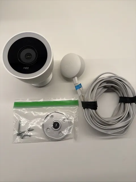 Google - Nest Cam IQ Outdoor Security Camera, NC4100 White (Cam IQ)
