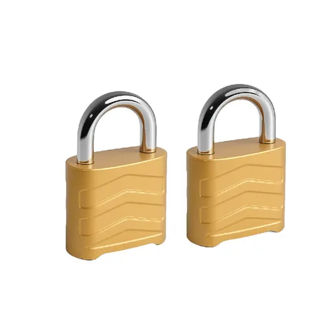 Large Combination Lock, 56mm 4-Digit Padlock with 8mm Shackle-Gold