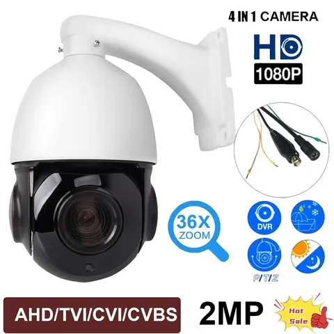 1080P 30X ZOOM 4 in1 AHD/TVI/CVI/CVBS 2MP PTZ Speed CCTV IP Security Camera