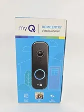 Chamberlain myQ Smart Video Doorbell Wired/Wireless Wi-Fi Black - New - Sealed