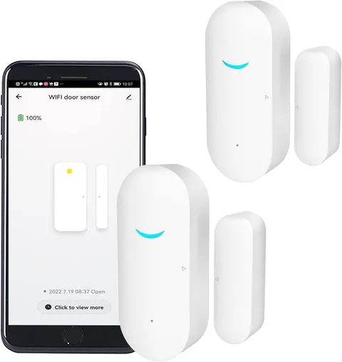 2 Pack Wifi Door Window Sensor Detector: Wireless Security Alarm Door Sensor