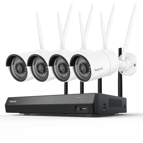 Reolink 12CH NVR WiFi Security Camera System 5MP 1TB 24/7 Recording RLK12-500WB4