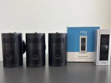ring outdoor cam plus battery 2k 3 Pack+ Ring Battery Doorbell