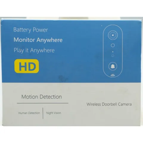 Wireless HD Video Doorbell Camera Battery Powered Motion Detection Night Vision