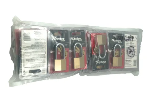 Master Lock 140DLF Padlock Level 4 Security Brass Keyed Locks Lot of 24 NEW