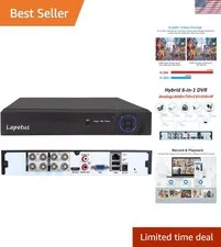 8CH 1080P Hybrid DVR with 6TB Storage & Motion Detection for Ultimate Security