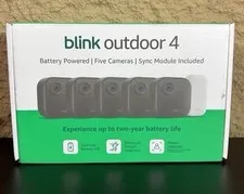 BLINK Outdoor 4 4th Gen 5Camera Security System w Sync Module Cor G2U