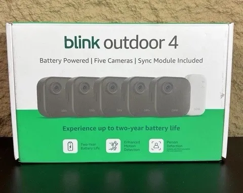 BLINK Outdoor 4 4th Gen 5Camera Security System w Sync Module Cor G2U